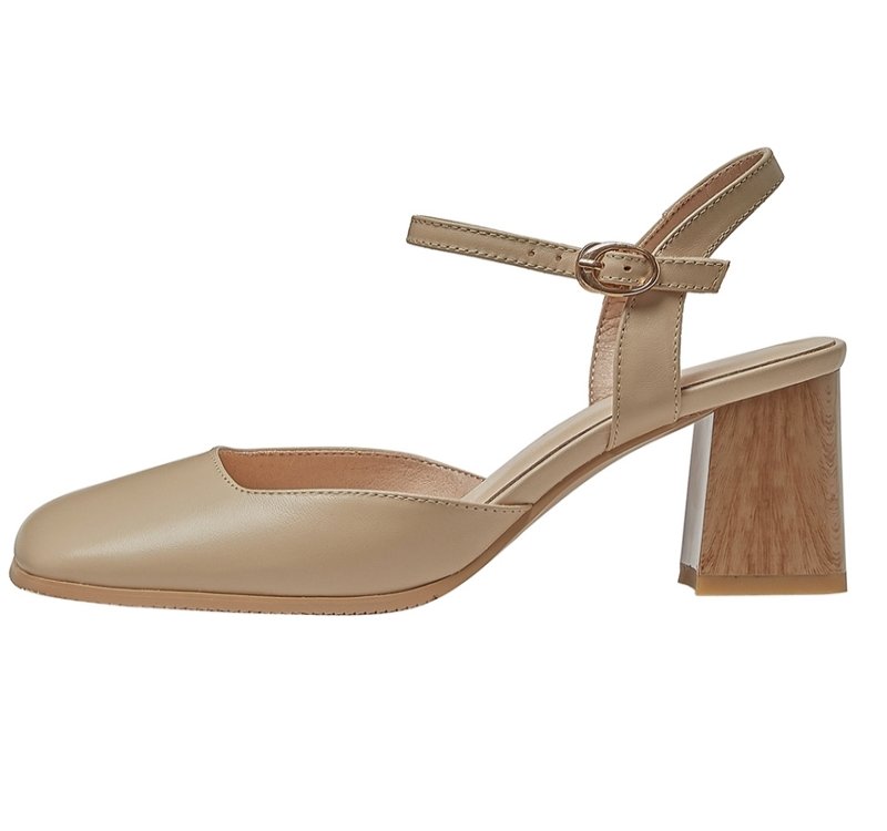 Genuine Leather Ankle Strap High Heels Sandals Women Summer Party Shoes Ladies Sandales Femmes
